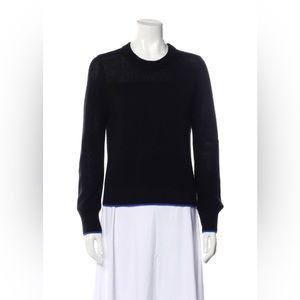 Rag & Bone Black with Blue Trim Cashmere Sweater